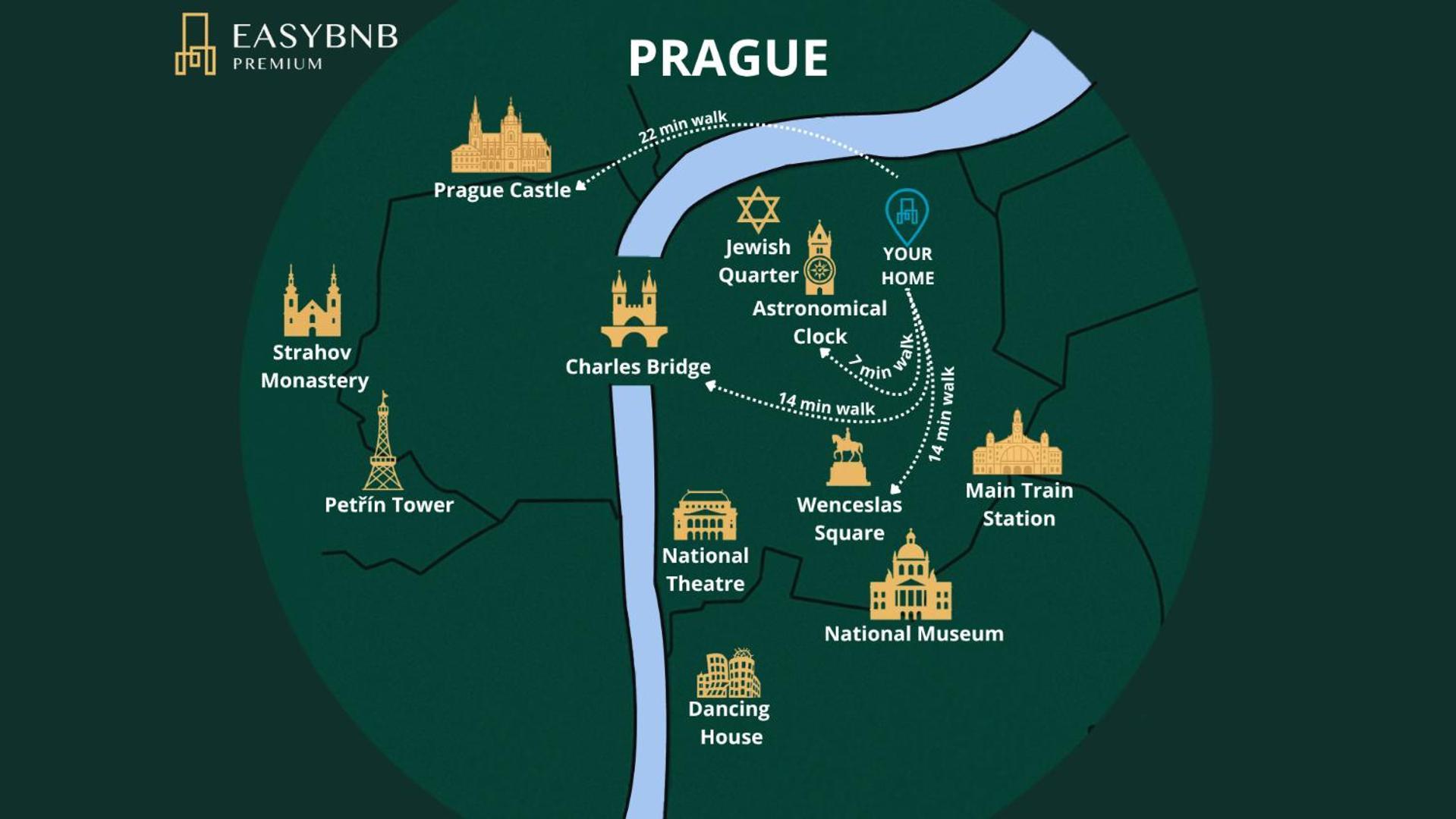 Dot 3 Bdr Apartment With Tyn Cathedral View & Ac Praha Bagian luar foto